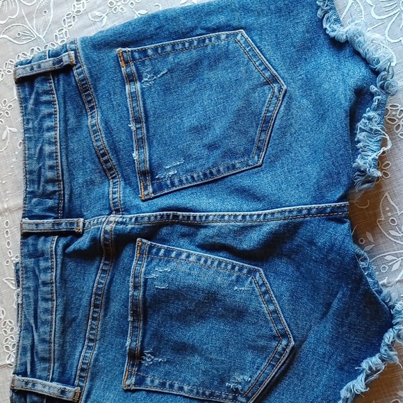 FREE PEOPLE We The Free Jean shorts button fly sz 24 clearance - Picture 4 of 6